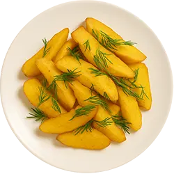 Gebratene Kartoffeln mit Zwiebeln