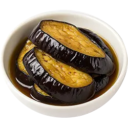 Eingelegte Auberginen