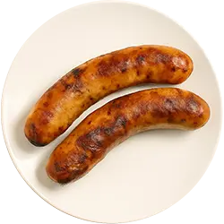 Hausgemachte Schweinewürstchen (Grill)